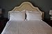 AMERICAN PILLOWCASE 100% Egyptian Cotton Luxury Striped 540 Thread Count Duvet Cover with Wrinkle Guard - King/California King, White