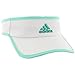 adidas Women's Adizero II Visor, White/Easy Green/Shock Mint, One Size