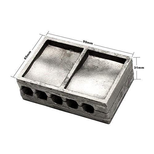 Adygil Bank Sinker Mold with 5 Cavities and 1,2.3-Once