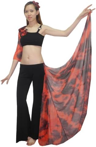 3 PCS SET: Womens Belly Dance Headband, Cropped Top &amp; Pant with Hip Scarf one size Black