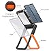 Neporal Portable LED Work Light Solar and USB Rechargeable with 2 Brightness Modes 360°Adjustable Flashlight Solar Camping Lights 550mAh 50lm Rechargeable Night Light For Household Camping Hiking Car