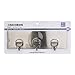 Adhesive Wall Hooks Nail Free No Scratch Reusable Heavy Duty Wall Hooks For Kitchen Bathroom Door Ceiling Hanger, With 3 Hooks.