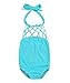 Toddler Baby Kids Solid Cutout Halter Bikini Swimsuit One Piece For Girls 1-6 Years (2-3 Years, One piece)
