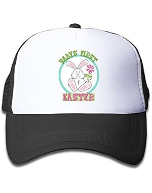 Babys First Easter Boys-Girls Adjustable Mesh Baseball Cap Kids Trucker Hats
