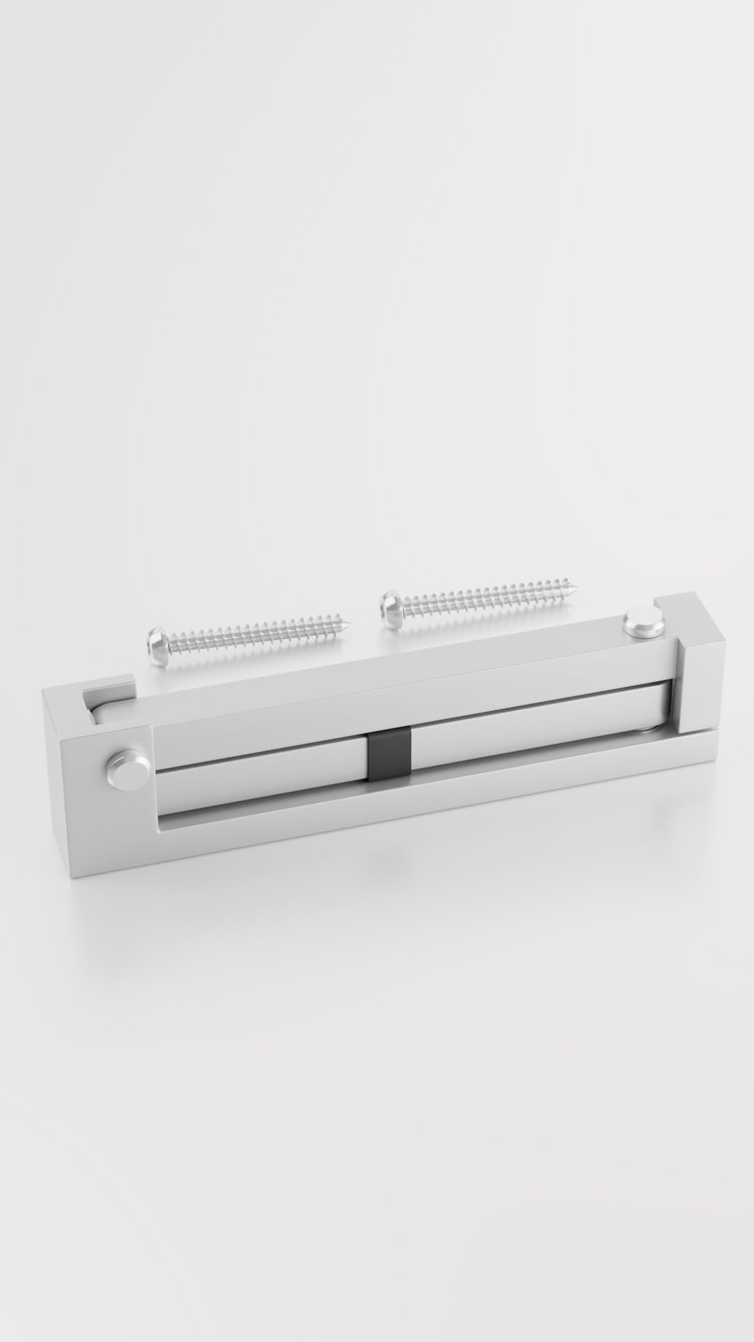 Scheffinger V77 Türriegel in der Farbe Silber aus 100% hochwertigem Stahl, Sicherheit gegen Einbruch, Überfallschutz für Wohnungstüren, gefertigt in Deutschland 3