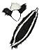 Forum Novelties Women's Skunk Ears and Tail Set, Black/White, One Size