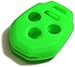 Green Silicone Key Fob Cover Case Smart Remote Pouches Protection Key Chain Fits: Subaru Outback 09-12
