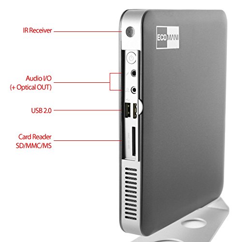Jetway JBC600 Intel Atom NVIDIA ION MIni-Top Barebone PC,VESA,HBJC600C99F-352W-B