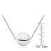 Hoops & Loops Sterling Silver 10mm Polished Ball Bead Necklace (sterling silver)