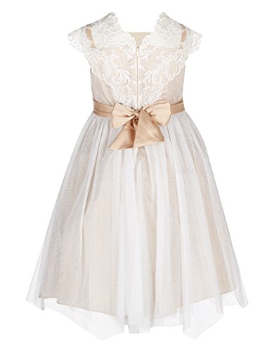 slim fit dress slacks Made in Italy! Michelina Bimbi Girls' Couture Gold Shimmer Dress and B –  Sara's Children's Boutique main image 0