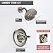 Delta Faucet Linden 14 Series Single-Function Shower Trim Kit with 5-Spray Touch-Clean Shower Head, Stainless T14294-SS (Valve Not Included)