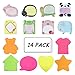 HAIJSEVR Sticky Notes, Self-Stick Removable Shaped Sticky Note - 14 Pads - 100 Sheets 6 Pad Shaped Note -20 Sheets 8 Pad Animal Notes(14 Pack)