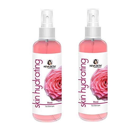 Keya Seth Aromatherapy Skin Hydrating Rose Toner Nourishing Anti-Ageing Oil Control, Rosy Glow Enriched with Pure Essential Oil of Rose & lavender for all Skin Type Pack of 2 (200MLX2)