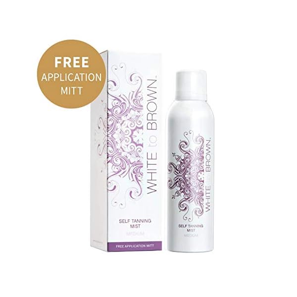 WHITE-to-BROWN-Self-Tanning-Mist-Medium-200ml-Fast-drying-Lightweight-Mist-for-a-Natural-Streak-Free-Tan-that-Lasts-For-Days-Natural-Ingredients-Easy-To-Use-Application-Natural-Bronze-Glow WHITE to BROWN Self Tanning Mist. Natural Ingredients. Easy to Use Application. Fast Drying, Long-Lasting, Natural…