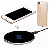 Wireless Charger Kit for iPhone 7 Plus, hanende [Sleep-Friendly] Qi Wireless Charging Pad and Wireless Receiver Case for iPhone 7 Plus (Gold)