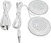 TTSAM Mini Portable 3.5mm Pillow Dual Speakers with Extension Cord for MP3 MP4 CD iPod Phone (White)