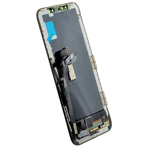LCD, Digitizer & Frame Assembly for Apple iPhone X (Black) (Grade A) with Glue Card