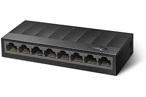 TP-Link Litewave 8 Port Gigabit Ethernet Switch | Desktop Ethernet Splitter | Plastic Case | Unshielded Network Switch | Plug