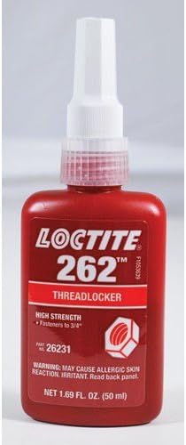 Loctite 26231 Red 262 High-Strength Threadlocker, 1.69 fl. oz. Bottle