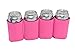 QualityPerfection 12 Pink Party Drink Blank Can Coolers (12 or 25 Bulk Pack) Blank Beer and Soda Coolies Sleeves | Soft, Insulated Coolers | 45 Colors | Perfect For DIY Projects,Holidays,Events
