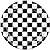 Black Checkered Plates9"8 Pack