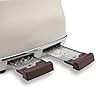 DeLonghi-Icona-Vintage-4-slot-toaster-reheat-defrost-one-side-bagel-6-browning-settings-CTOV4003BG-Beige De'Longhi Icona Vintage 4 slot toaster, reheat, defrost, one-side bagel & 6 browning settings, CTOV4003BG, Beige