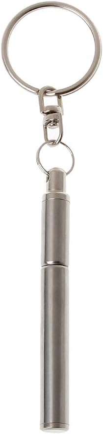 HavanaYZ_Stainless Steel Telescopic Ballpoint Pen Metal Keychain Portable