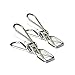 APL JZ-13 Universal Stainless Steel Clips Clothespins Hanging Clips for Home Office Use, 10 PCS
