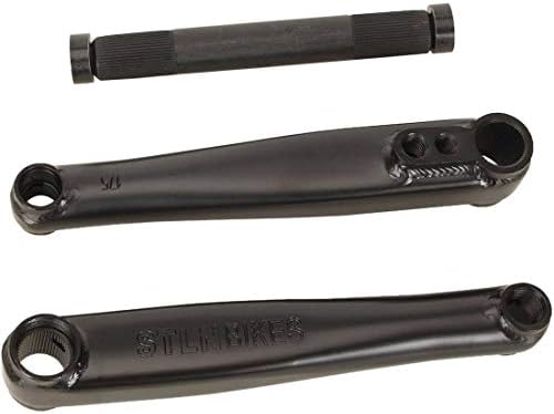 Stolen Talon V2 3-Piece 8 Spline BMX Crank (165mm - Black)