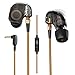 Earphones,Sungluber(TM) Modern Audiophile Hi-Fi Earbuds in Ear, Noise Isolation Headphones with mic&microphone fit iphone ,samsung,sony for running