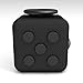 Tepoinn Fidget Attention Cube Relieves Stress and Anxiety Educational Development Toys for Children and Adults, Black