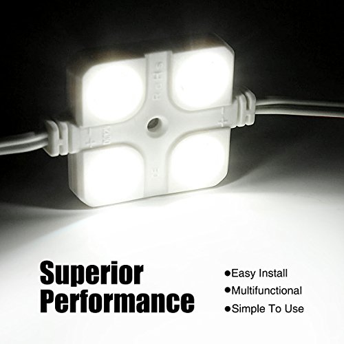 image for Audew 40 Led White Interior Lights Kit,12V LED Ceiling Lights Kit For 