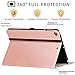 Ztotop Case for New IPad 9.7 Inch 2018/2017,Premium PU Leather Business Slim Folding Stand Folio Cover with Auto Wake/Sleep,Pencil Holder and Multiple Viewing Angles,Rose Gold