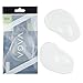Highly Comfortable Great Quality Pair of Non Slip Clear Silicone Shoes Inserts / Pads / Insoles By VAGA