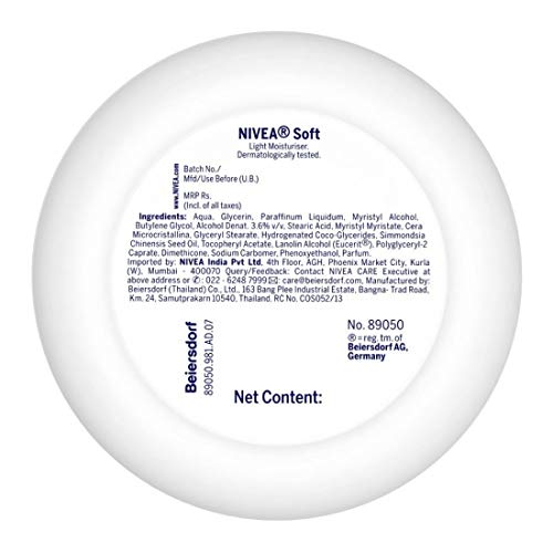 nivea soft vitamin e light moisturizer price