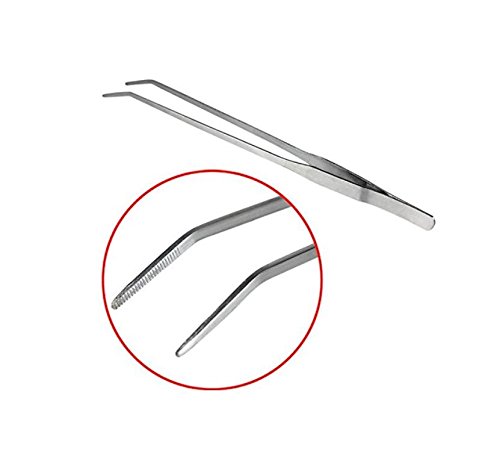 Polymer True Utility 3 Pieces Aquarium Clean Tools Fish Tank Water Grass Planting Straight Curved Scissors Tweezers - Thumbnail 3