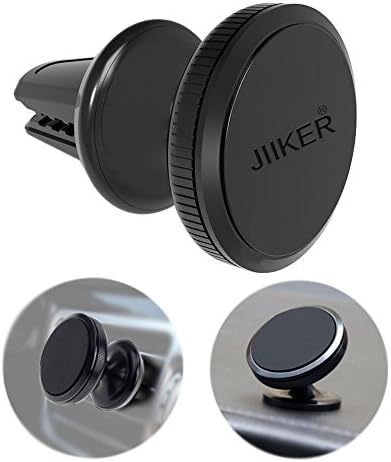 Jiiker Car Phone Mount Holder 2-in-1 Air Vent Cell Phone Holder Dashboard Mount for iPhone 7 Plus,7,6S,6,Samsung Galaxy Note S6 S7 and More (Black)