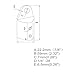 Mxeol Bimini Top Fittings Eye End Caps 7/8 Inch Boat Canopy Hardware 316 Stainless Steel Pair