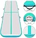 FBSPORT 8inches/4 inches Thickness Air Inflatable Track Mat,26ft/23ft/20ft/17ft/13ft/10ft Inflatable Track air mat for Gymnastics Training/Home Use/Cheerleading/Yoga/Water with Electric Pump