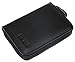 DEEZOMO Genuine Leather Mini Credit Card & Coin Wallet with Zipper for Men and Women