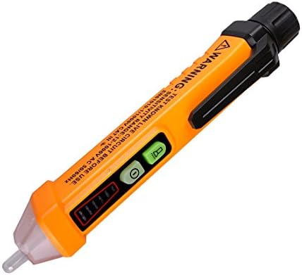 Non Contact Voltage Tester, Electrical Voltage Detector Pen,12-1000V AC High/Medium/Low Voltage Sensitivity with Led Flashlight and Alarm