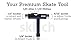 Skitch Skateboards T-Tool Skate Tool - Universal Multi-Function Sport Socket Tool for Adjusting Skateboards, Longboards, Scooters and Roller Skates (Black)