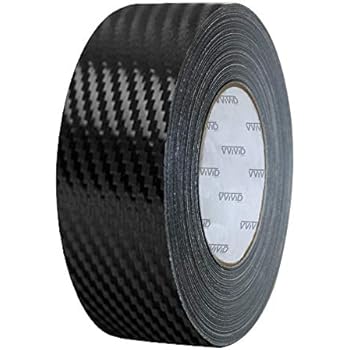 VViViD Black Carbon Fiber Air-Release Adhesive Vinyl Tape Roll (12 Inch x 20ft)