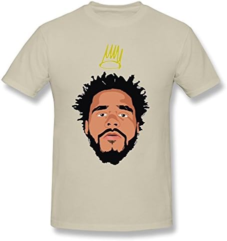 LOTSHIRT Men's The Digital Music J. Cole T-shirt Size L Natural