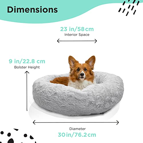 Best Friends by Sheri The Original Calming Donut Cat and Dog Bed in Lux