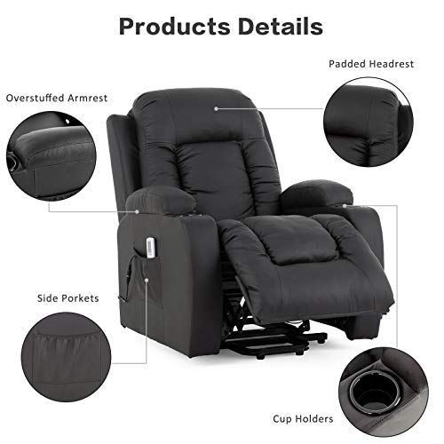 Mecor Power Lift Chair,Lift Recliner for Elderly,PU Leather Massage