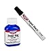Flat Black Touch-up Paint Pen Plus Presto Blue Touch-up for Gun or Any Painted Metal Project Plus 5 Free Cotton Swabs