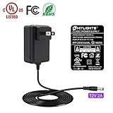 HitLights 24 Watt (2 Amp) LED Power Supply 110V AC to 12V DC Transformer UL-Listed Lighting Power Adapter for LED Strip Lights and Other Low Voltage Devices