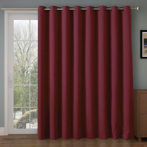 Rose Home Fashion Blackout Curtains Burgundy