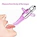 Vibrating Fingers Brush,Tracy's dog Mini Powerful Screaming Vibrator G-spot Stimulator Clitoris Stimulation Massager Sex Toy (Pink tongue )